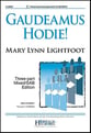 Gaudeamus Hodie Three-Part Mixed choral sheet music cover